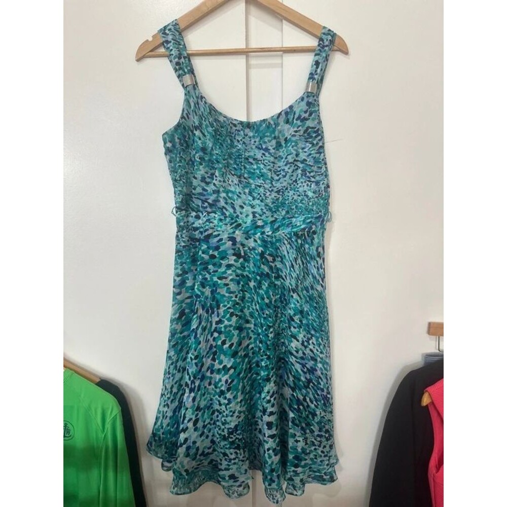 White House Black Market Size 10 Sundress Shades of Blue